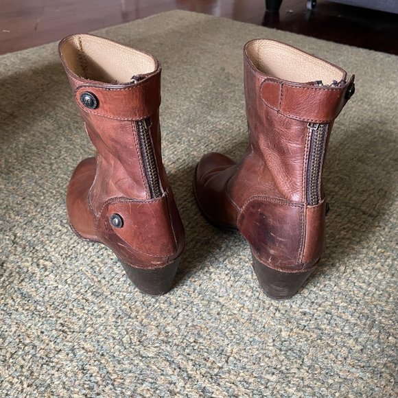 Frye Womens Boots Jackie Short Zip 8 - Picture 5 of 7